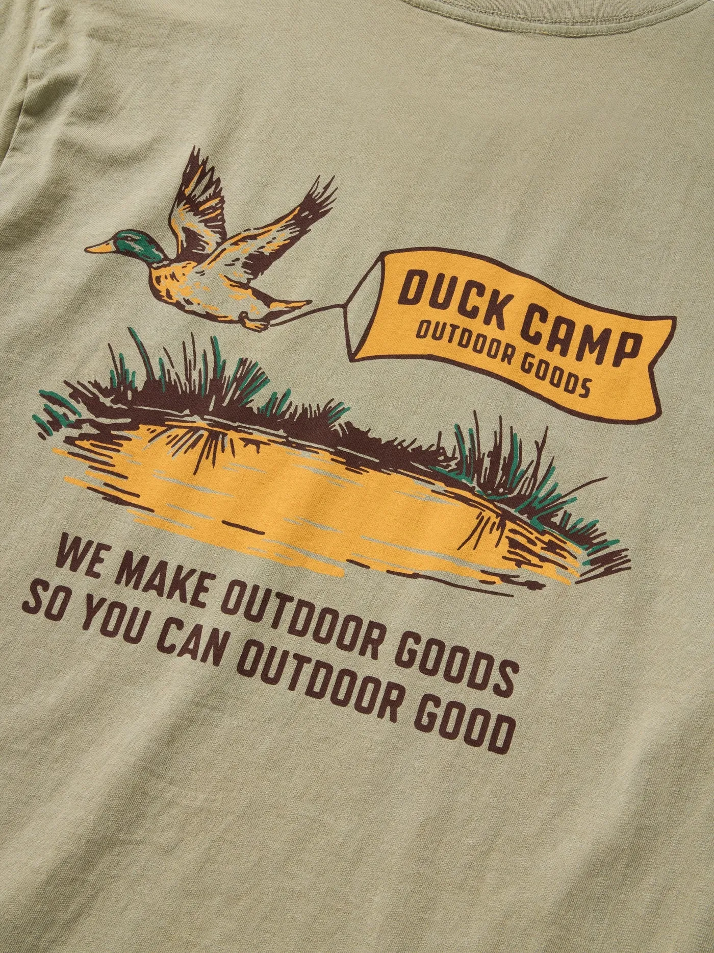 Banner Day Tee | Vintage Khaki | Duck Camp sold by Man Ready product image thumbnail 2