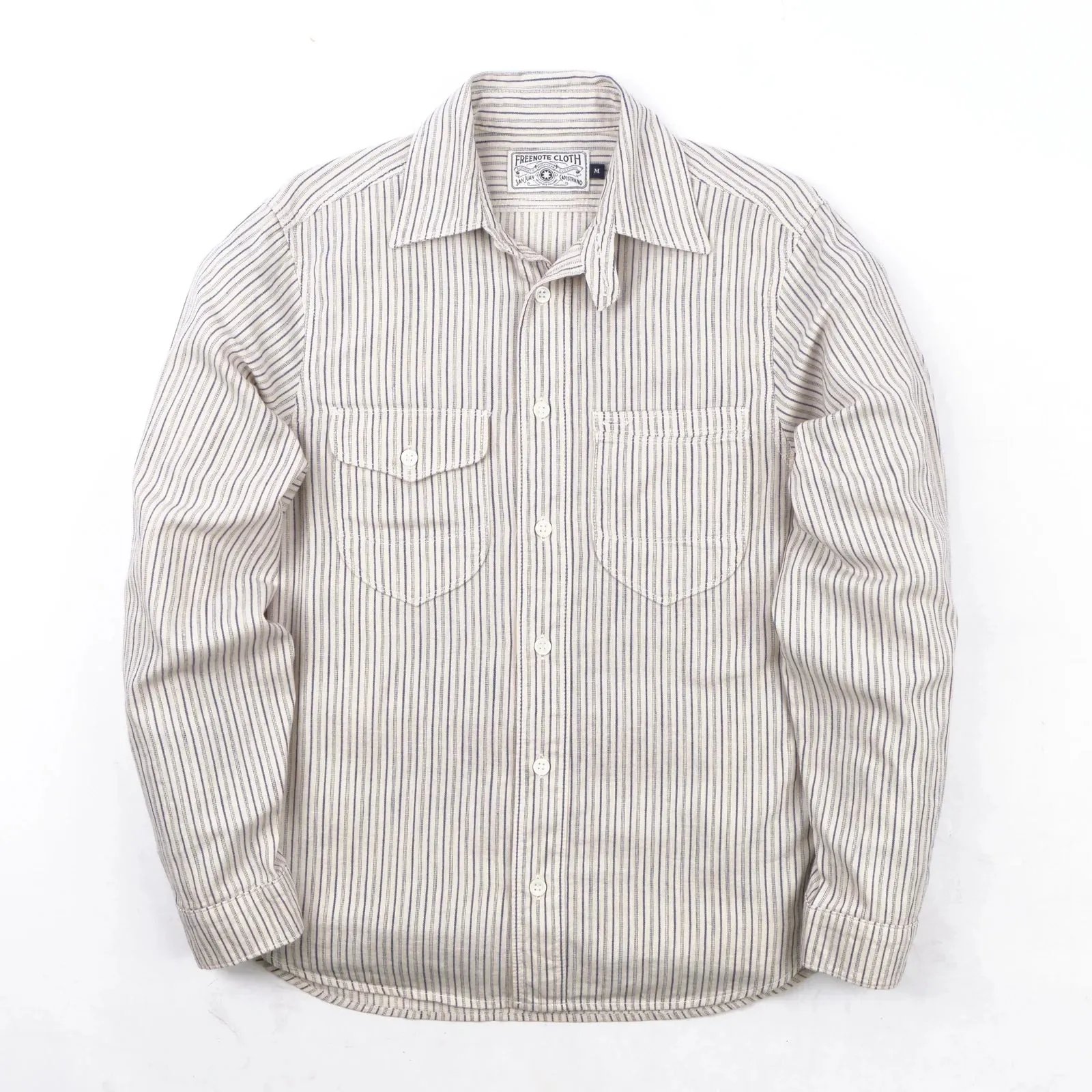 Modesto Shirt | Stripe | Freenote Cloth sold by Man Ready