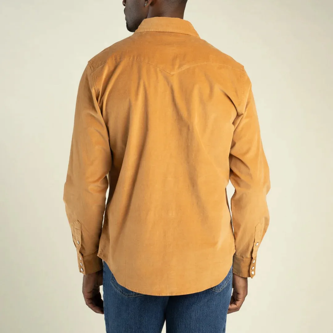 Wyatt Pearl Snap Corduroy Shirt | Sandstone | Sendero Provisions Co sold by Man Ready product image thumbnail 4