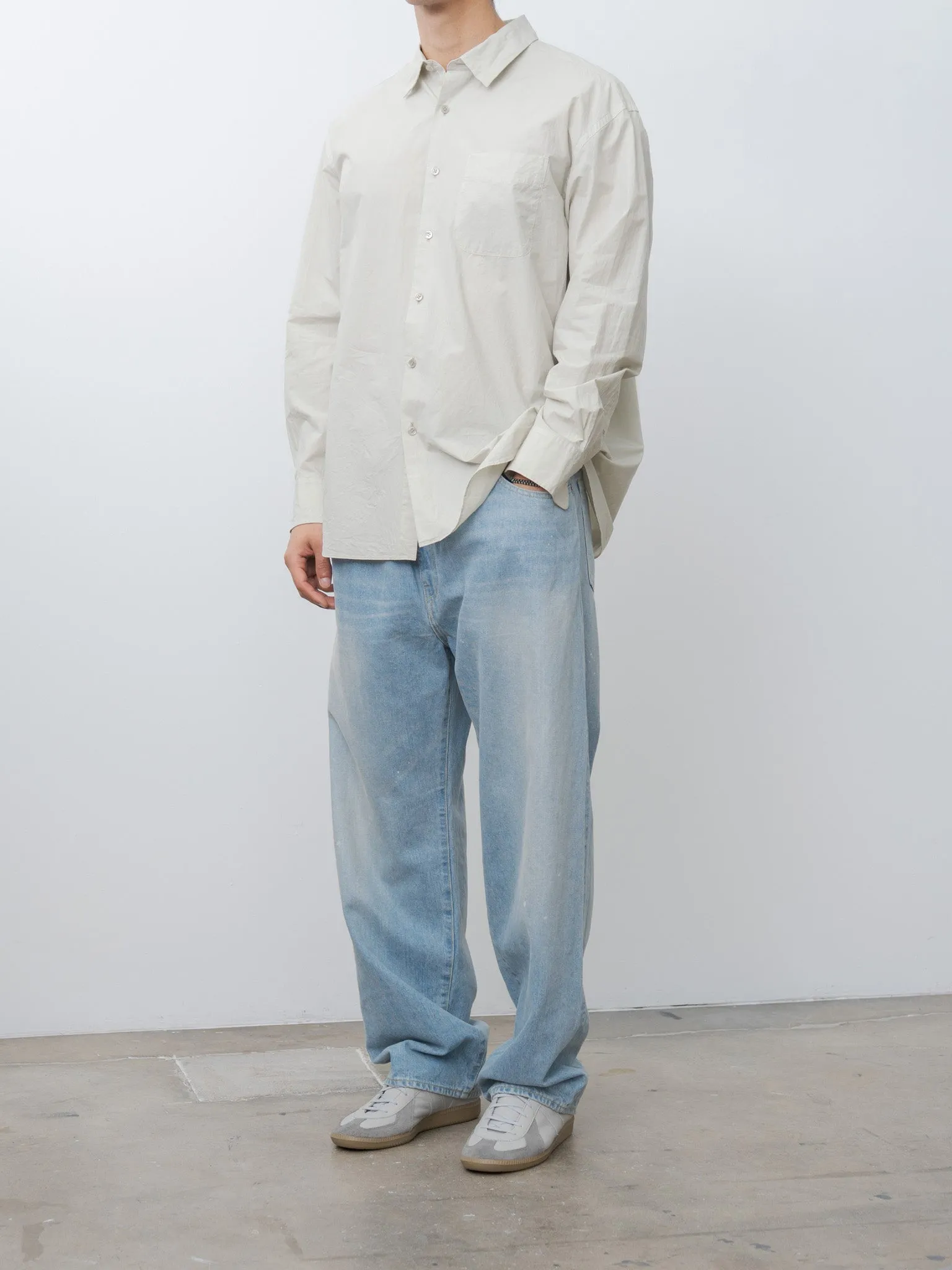 Natural Dyed Regular Collar Shirt - Black Rice sold by Namu Shop product image thumbnail 3