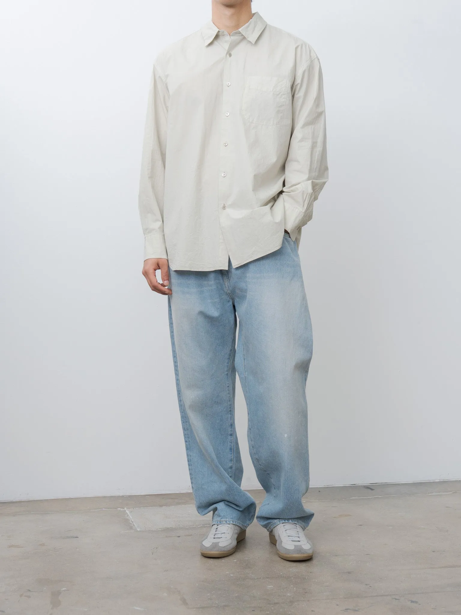 Natural Dyed Regular Collar Shirt - Black Rice sold by Namu Shop product image thumbnail 5