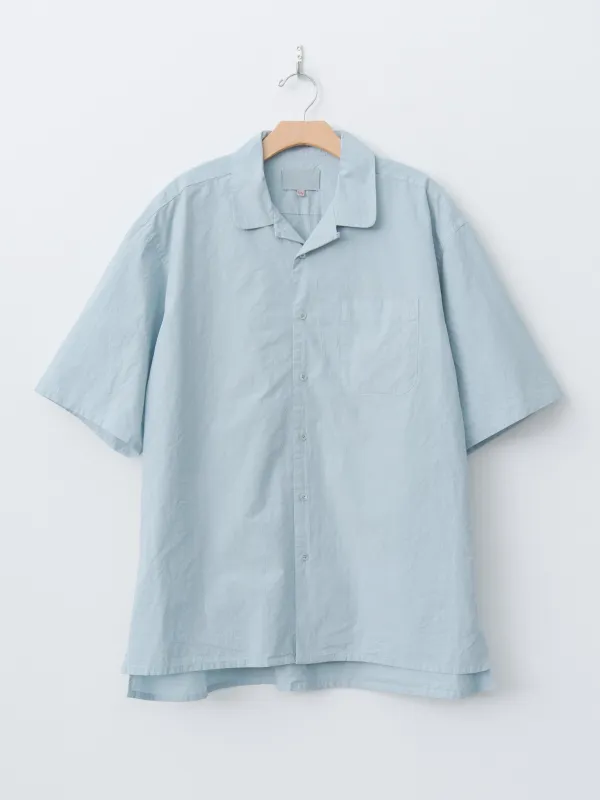 Open Collar Shirt - Sky Blue sold by Namu Shop