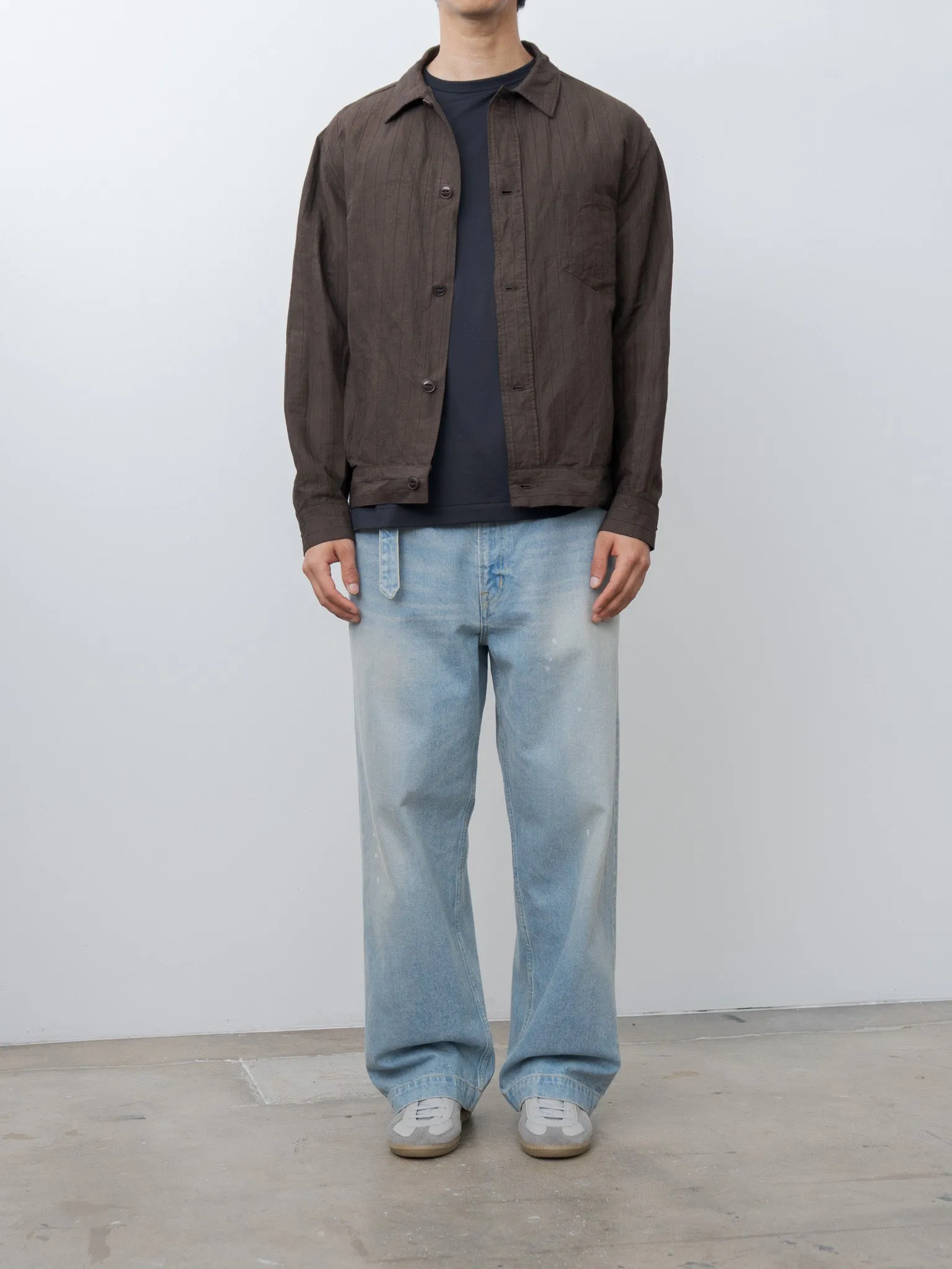 Belted Trousers - Light Indigo sold by Namu Shop product image thumbnail 5