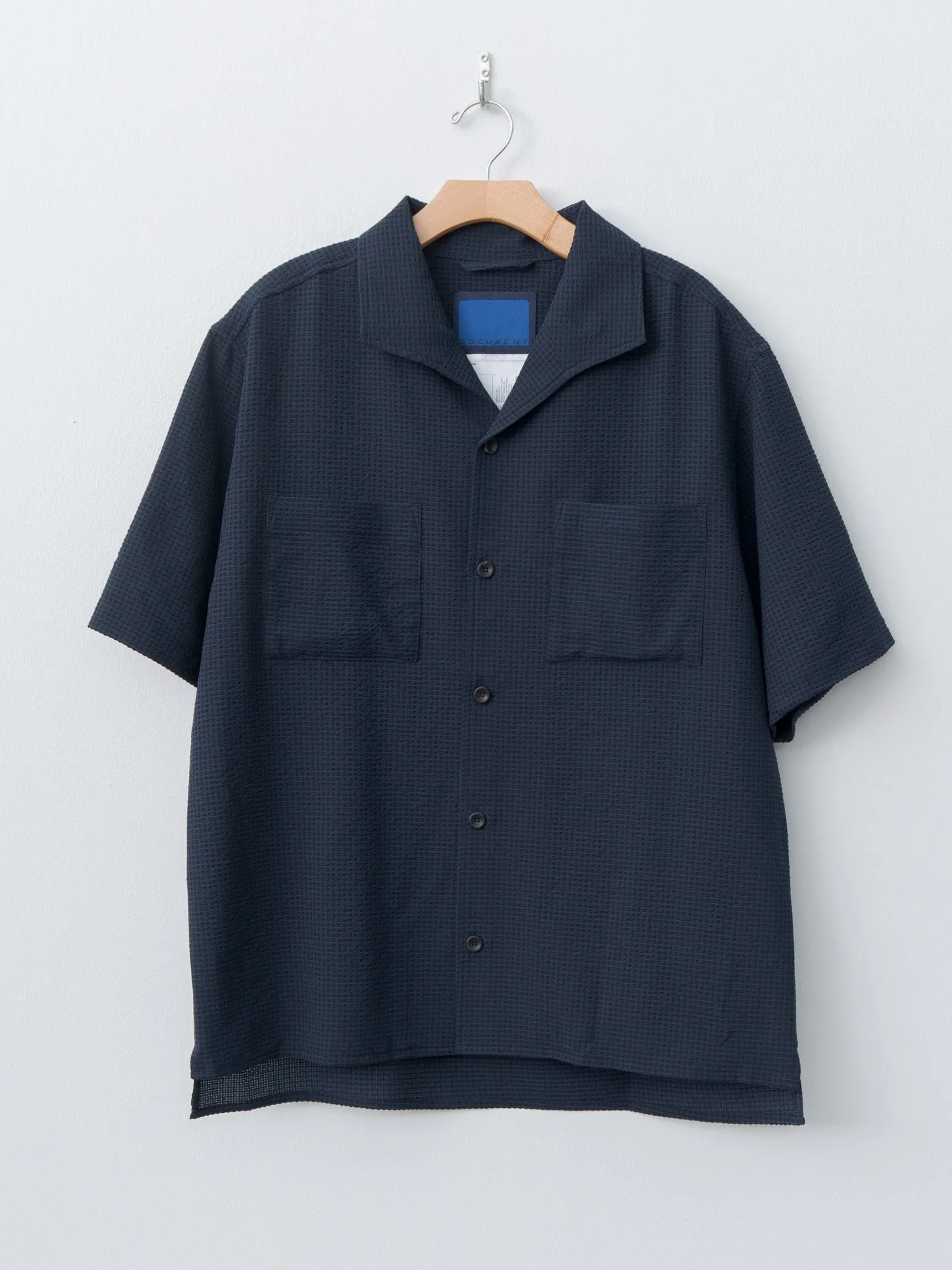 Lightweight Seersucker Summer Shirt - Navy sold by Namu Shop
