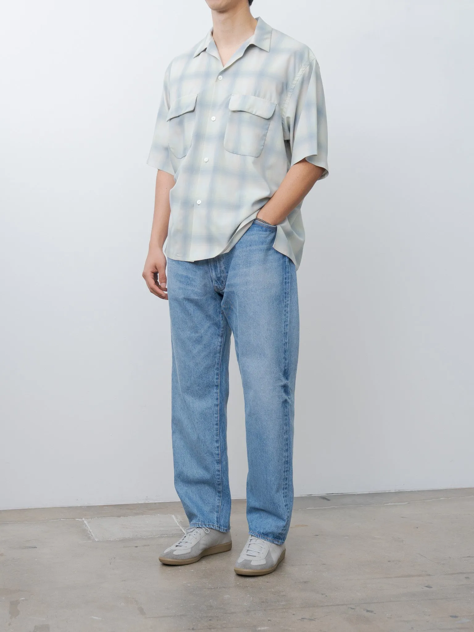 5P Zipper Front Denim Pants - Indigo Vintage Wash sold by Namu Shop product image thumbnail 3