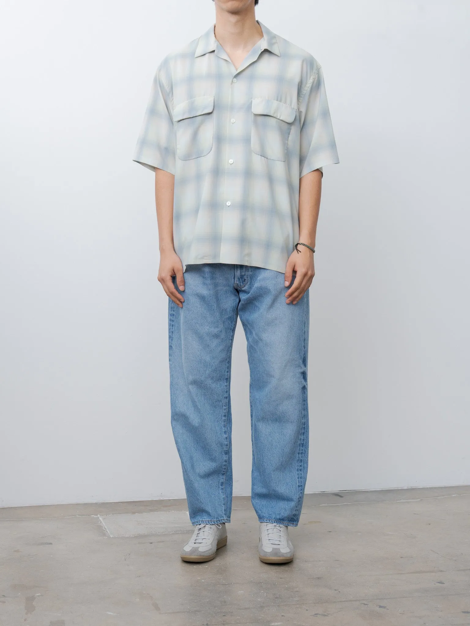 Open Collared SS Shirt - Pale Ombre sold by Namu Shop product image thumbnail 2