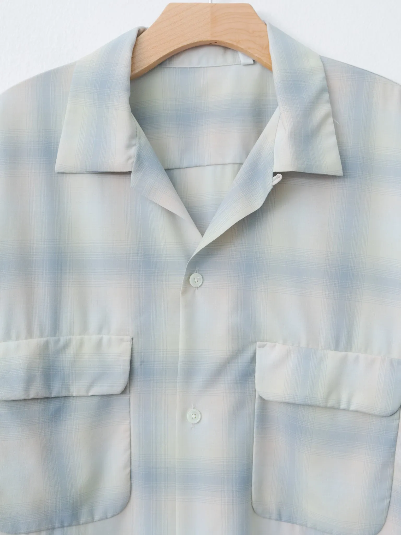 Open Collared SS Shirt - Pale Ombre sold by Namu Shop product image thumbnail 5