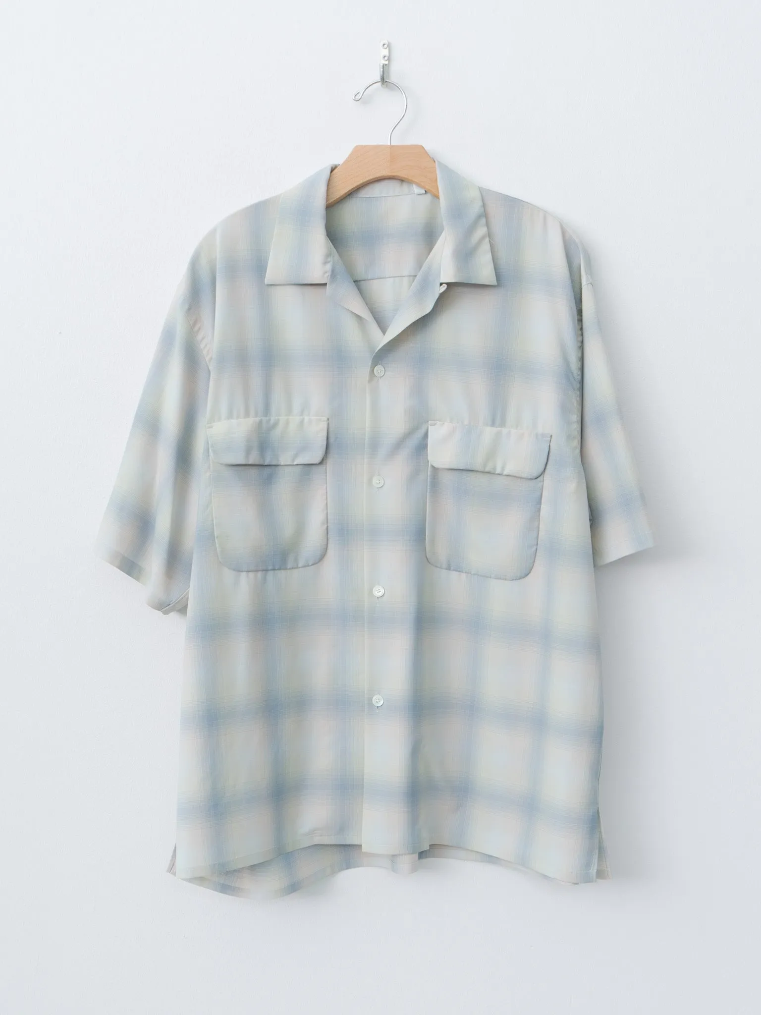 Open Collared SS Shirt - Pale Ombre sold by Namu Shop
