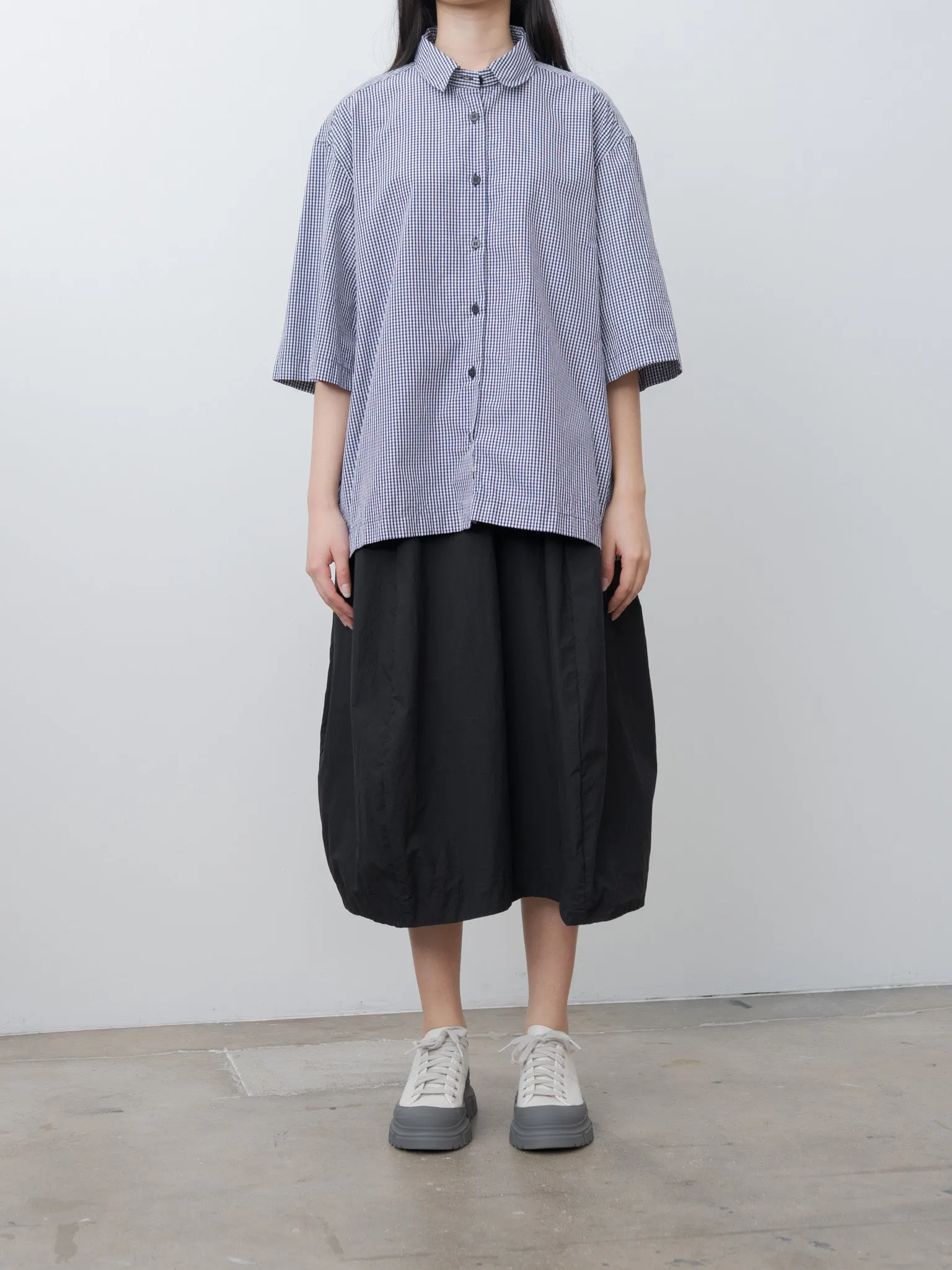 Ella Shirt - Navy Check sold by Namu Shop product image thumbnail 4