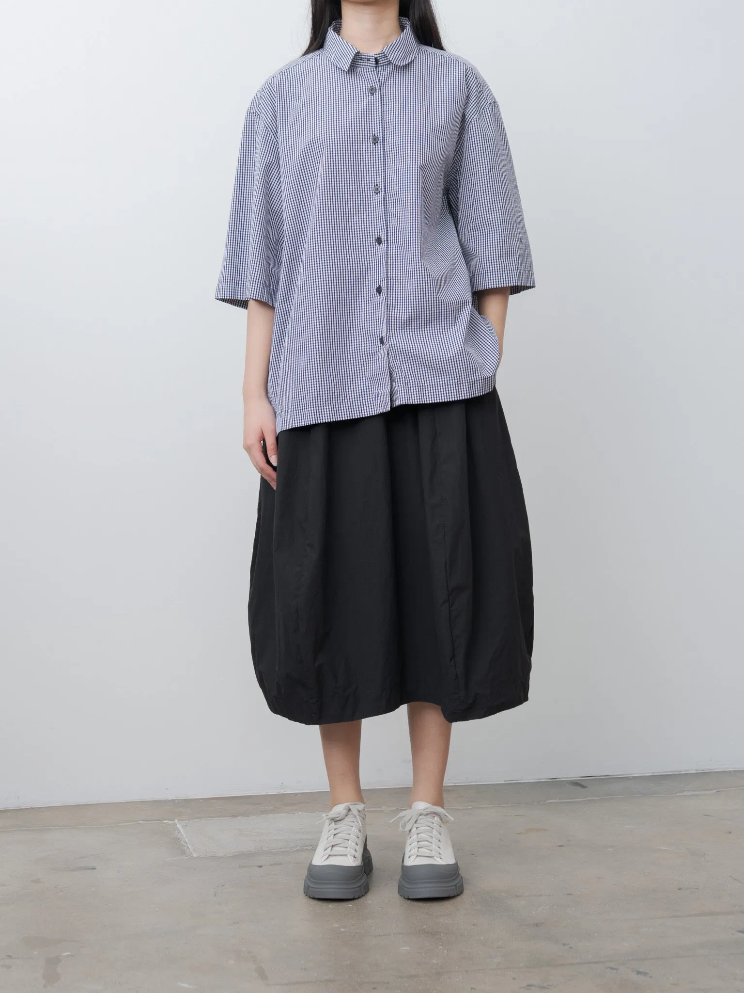 Ella Shirt - Navy Check sold by Namu Shop product image thumbnail 3