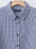 Ella Shirt - Navy Check sold by Namu Shop