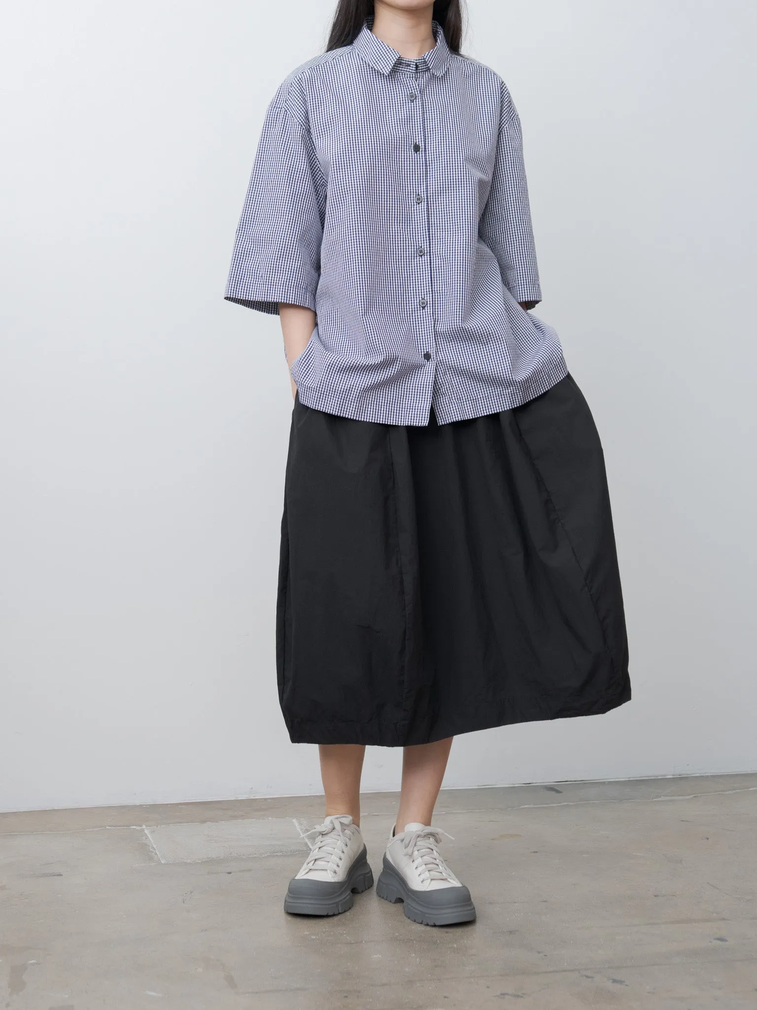 Ella Shirt - Navy Check sold by Namu Shop product image thumbnail 2