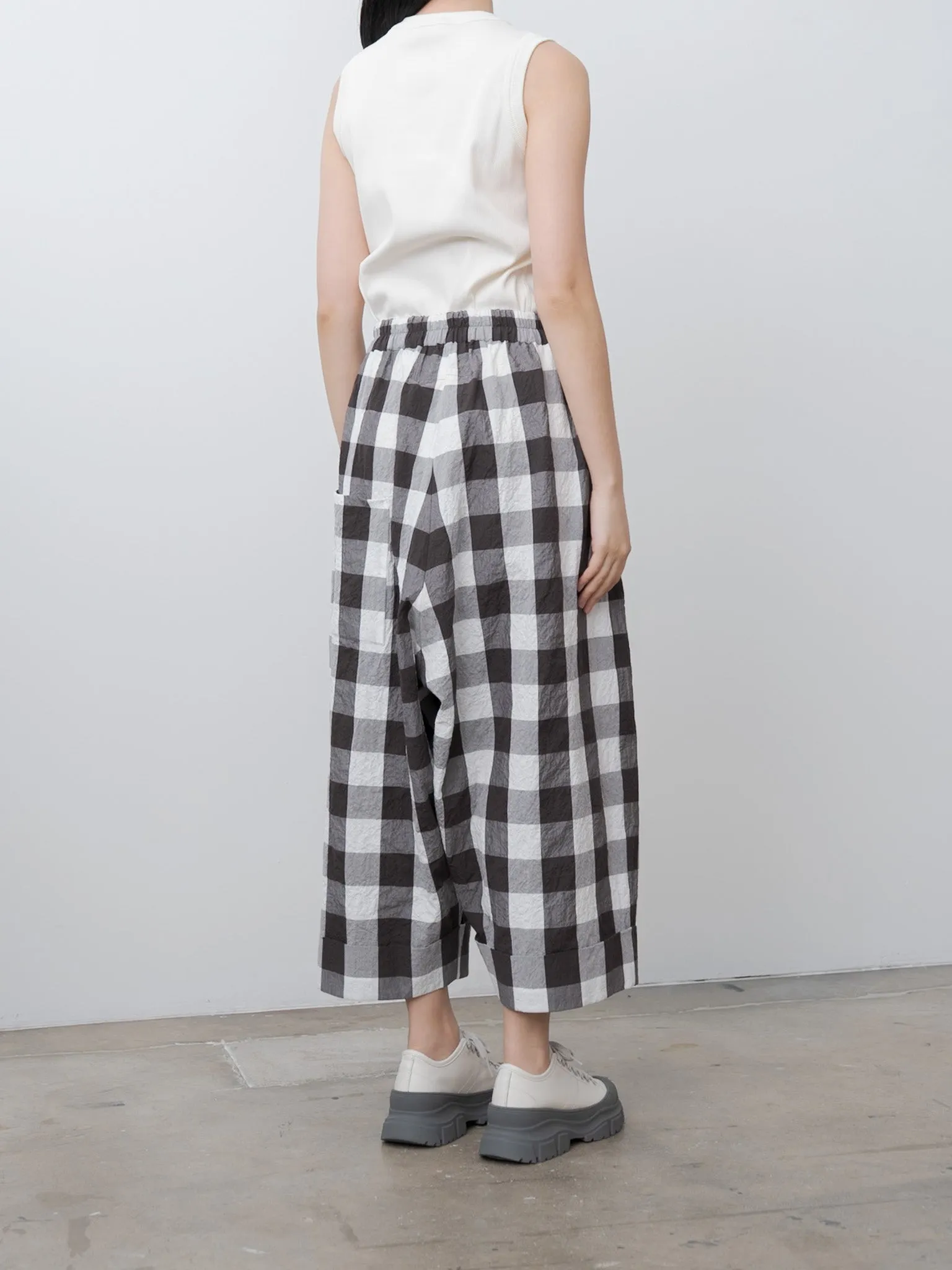 The Baker Trouser - Tablecloth Gingham Coffee sold by Namu Shop product image thumbnail 5