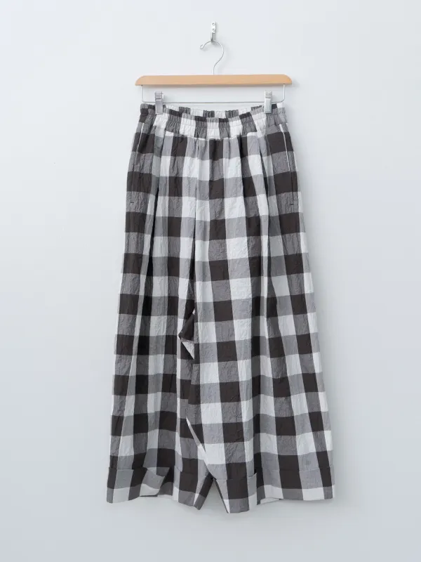 The Baker Trouser - Tablecloth Gingham Coffee made by Toogood