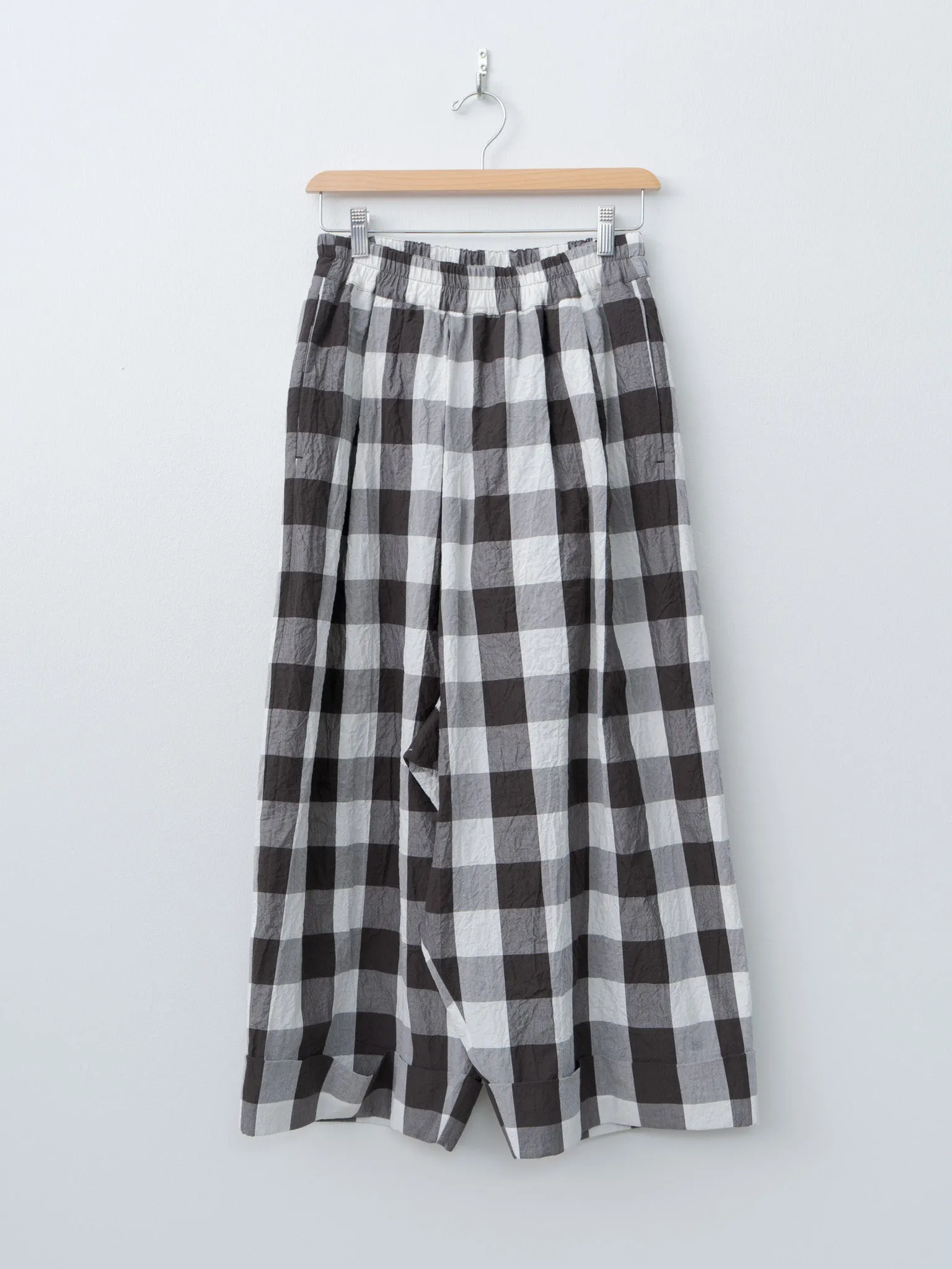 The Baker Trouser - Tablecloth Gingham Coffee sold by Namu Shop