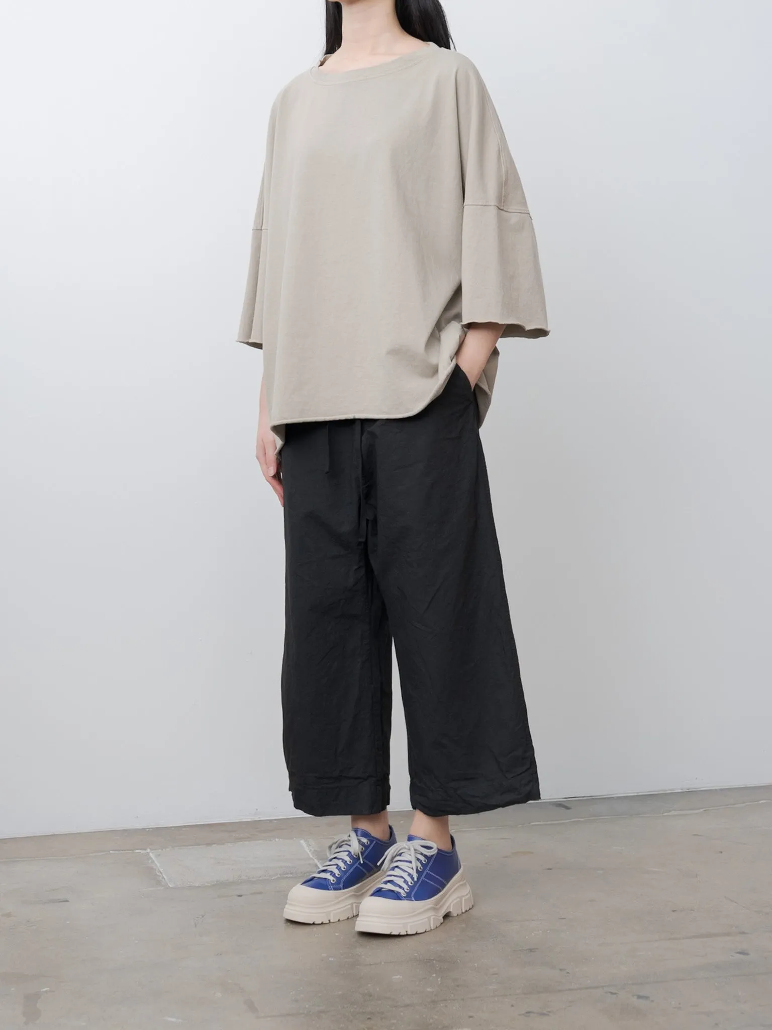 Wide & Short Trousers CC - Black sold by Namu Shop product image thumbnail 3