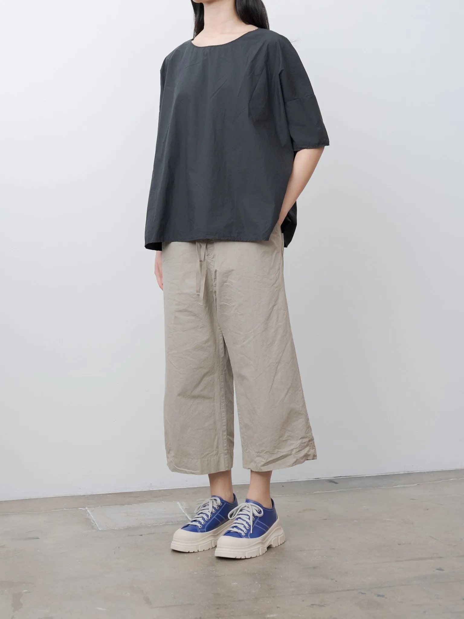 Wide & Short Trousers CC - Stone sold by Namu Shop product image thumbnail 2