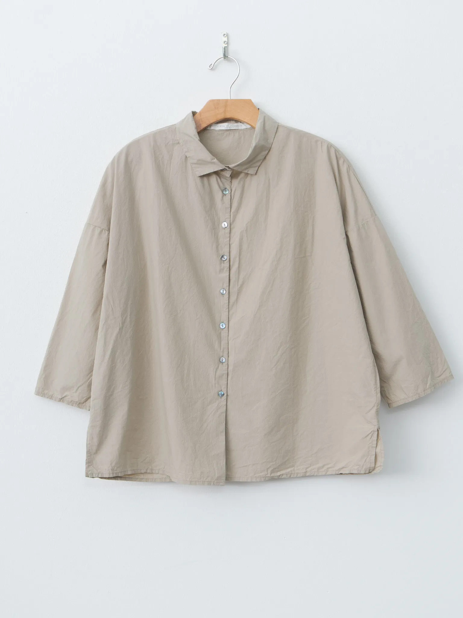 Short Collar Shirt TC - Stone sold by Namu Shop