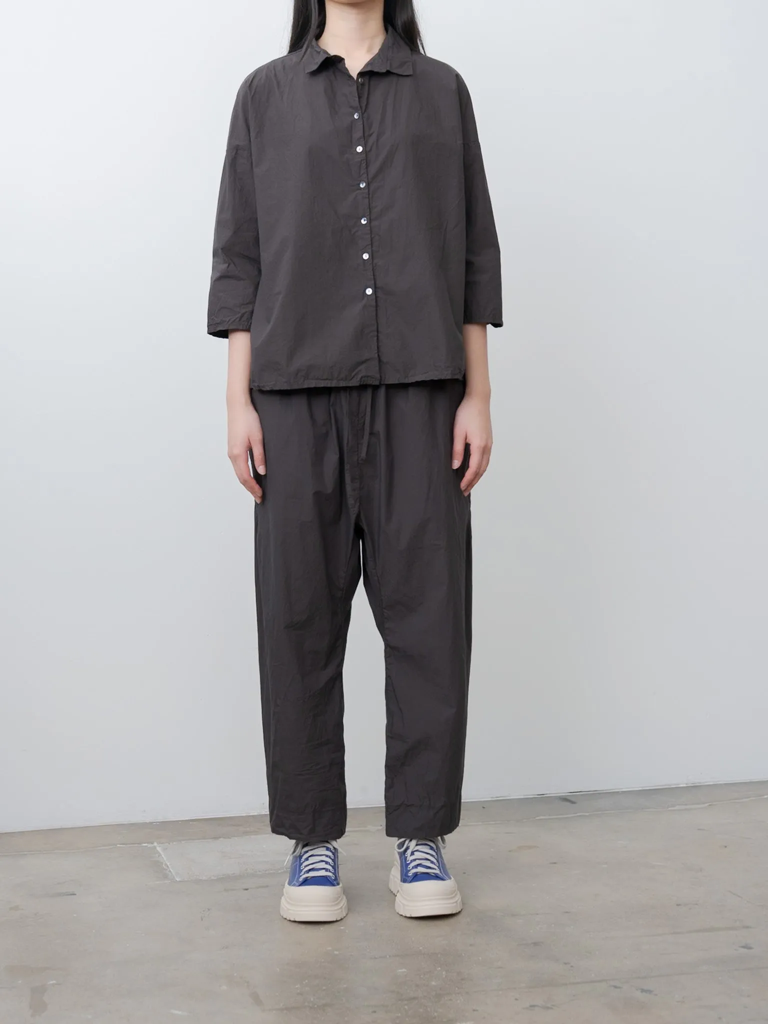 Short Collar Shirt TC - Brown sold by Namu Shop product image thumbnail 2