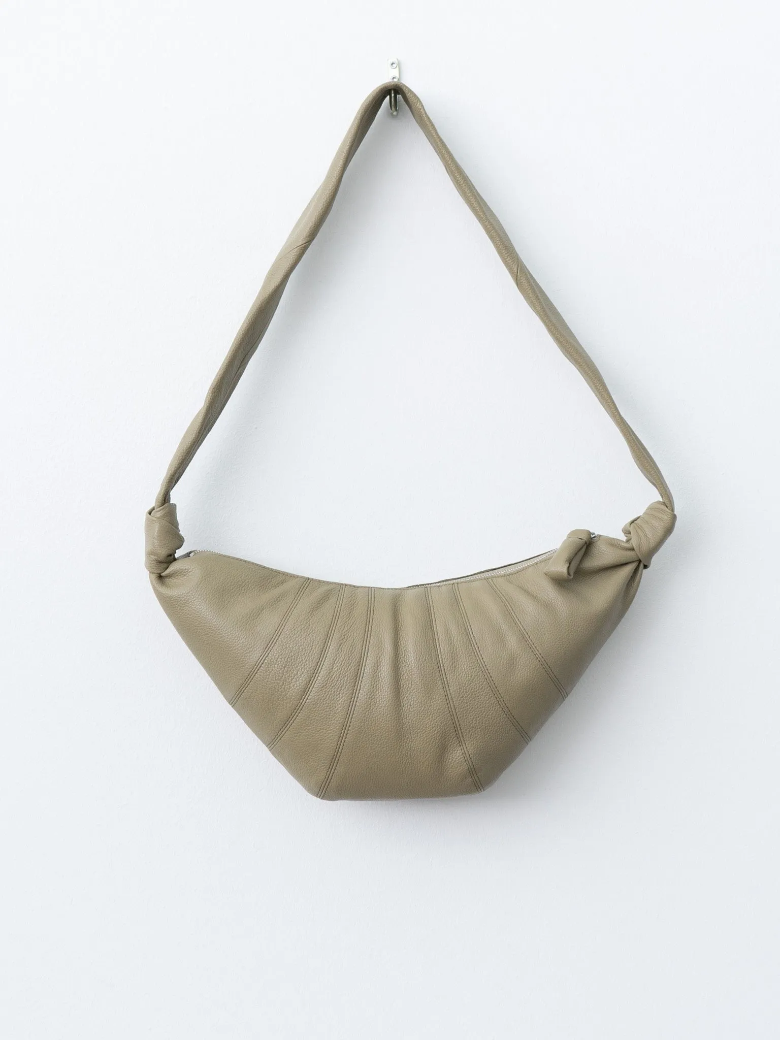 Medium Croissant Bag - Dusty Khaki (grained leather) sold by Namu Shop