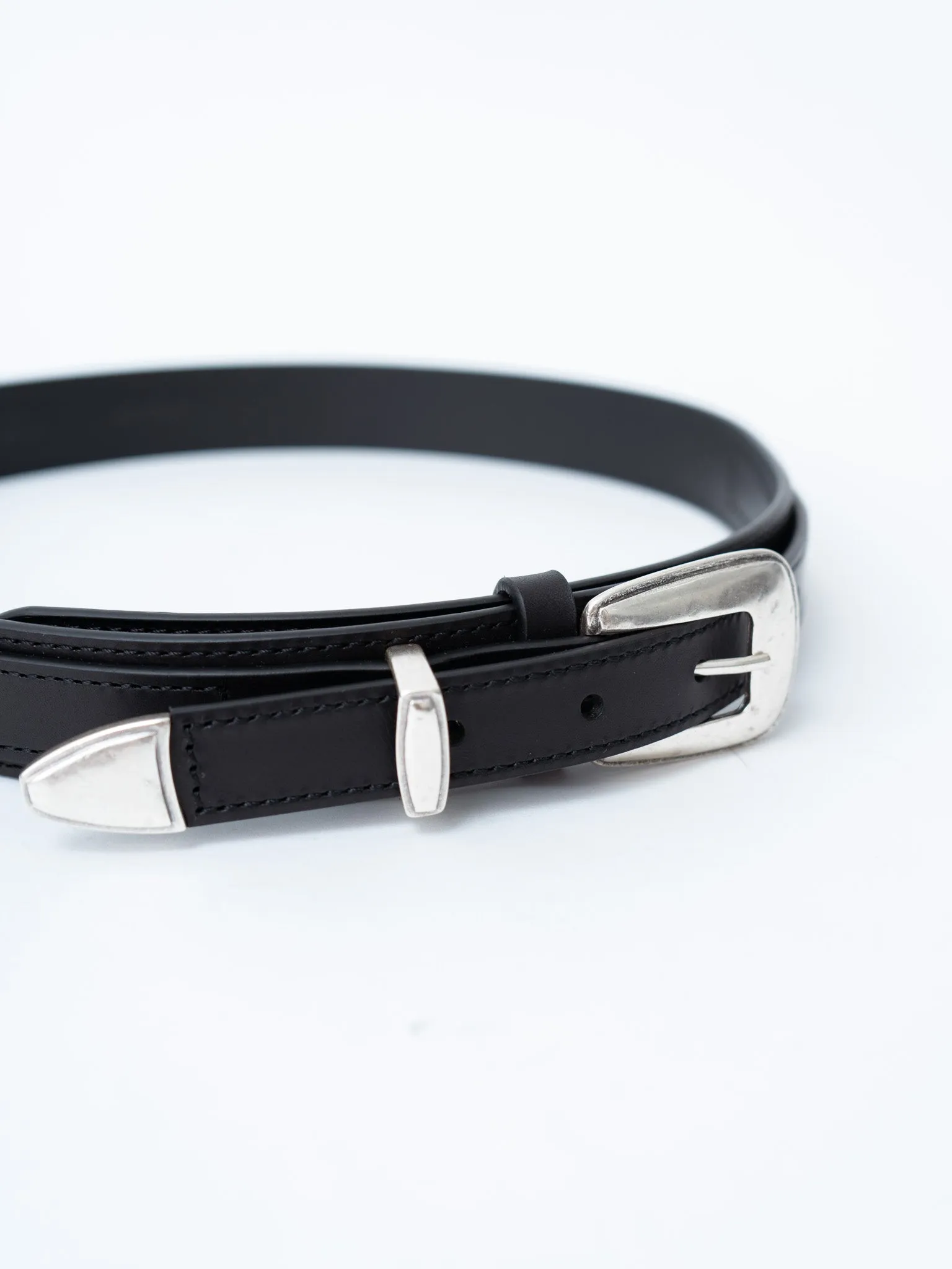 Minimal Western Belt - Black sold by Namu Shop product image thumbnail 3