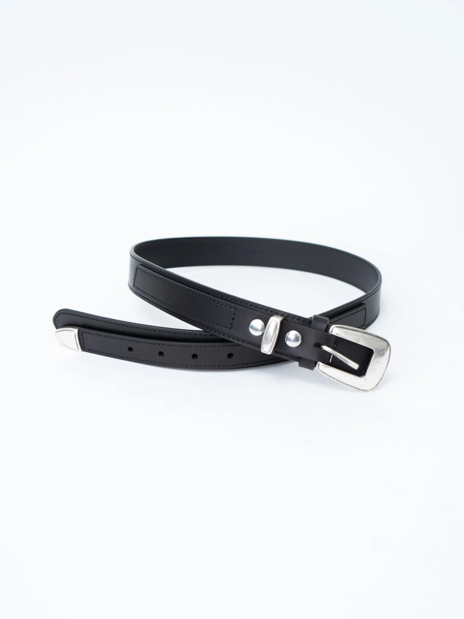 Minimal Western Belt - Black sold by Namu Shop product image thumbnail 4