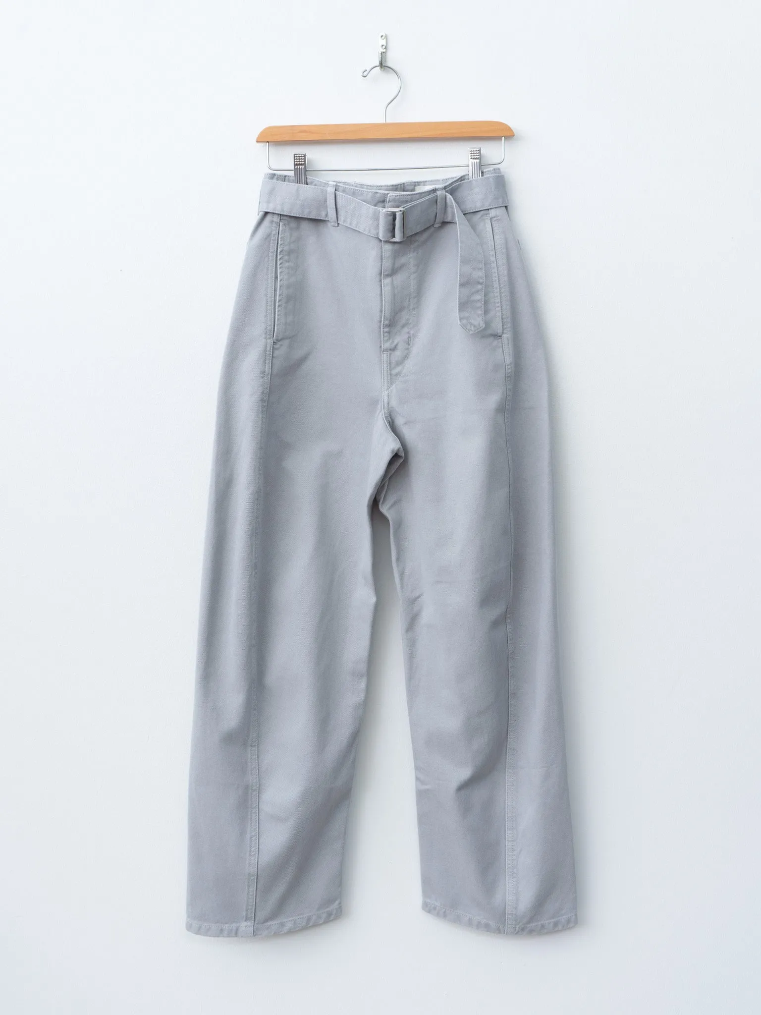Twisted Belted Pants - Snowy Blue Grey sold by Namu Shop