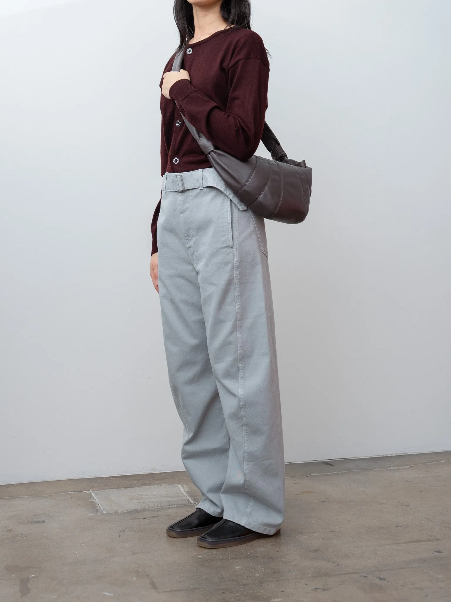 Twisted Belted Pants - Snowy Blue Grey sold by Namu Shop product image thumbnail 3