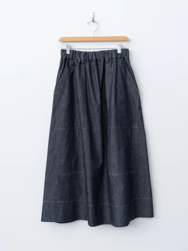 BETTY-DENIM Skirt - Indigo made by nicholson&nicholson