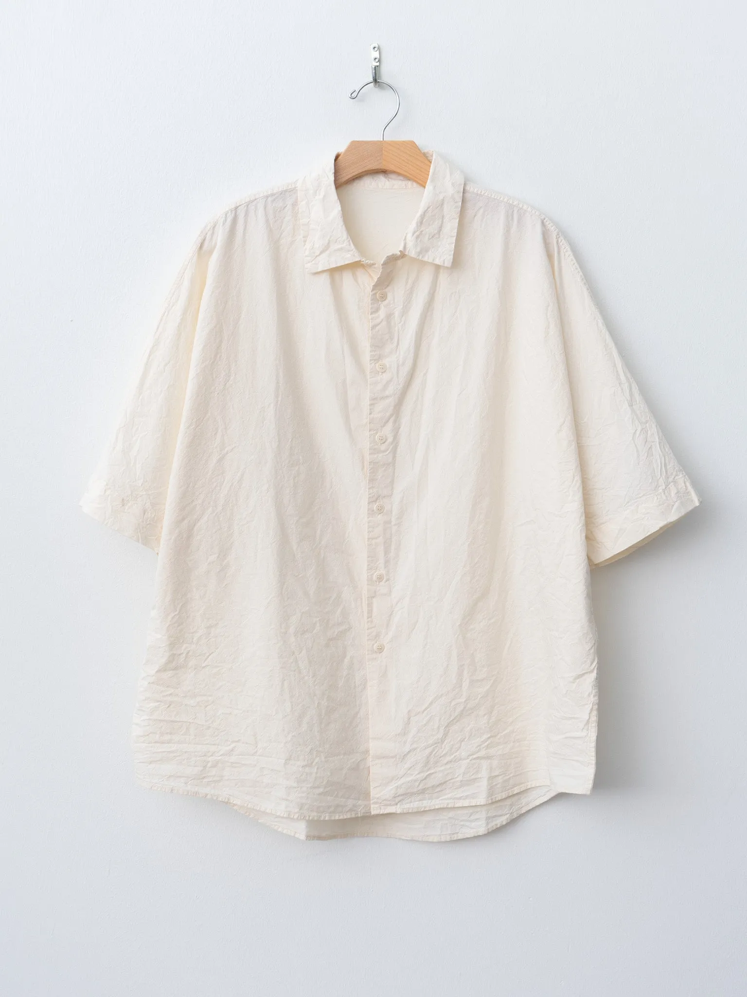 Waga Short Sleeve Shirt L COT - Natural sold by Namu Shop
