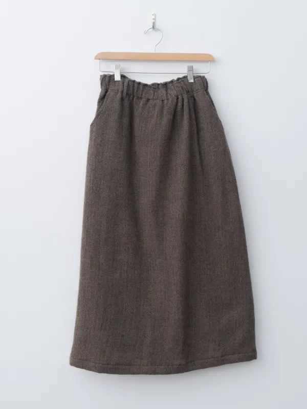 Herringbone Skirt - Brown sold by Namu Shop