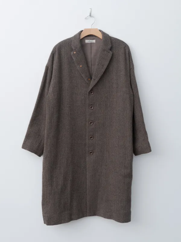 Herringbone Coat - Brown sold by Namu Shop