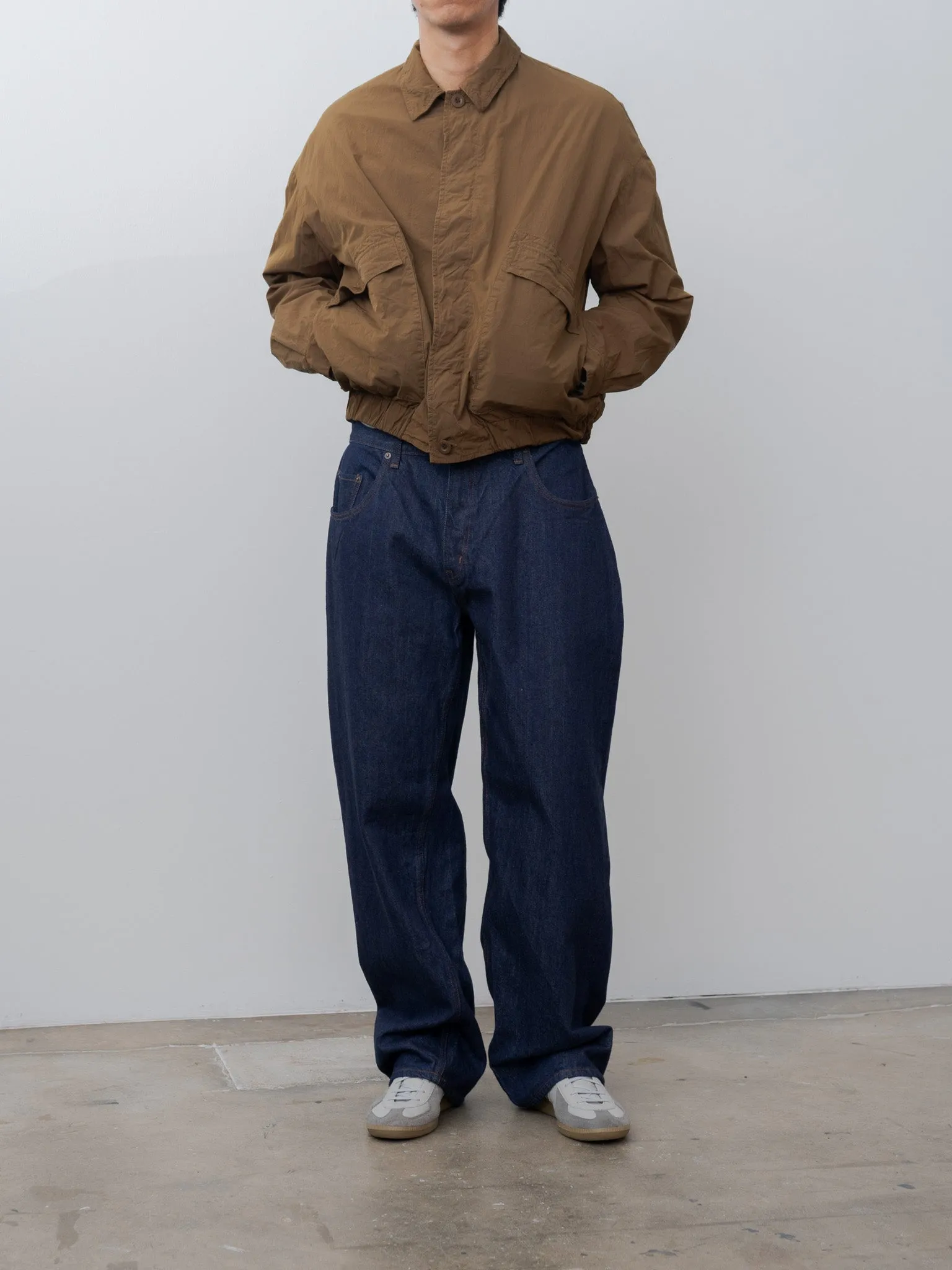 Baggy 5 Pocket Pants - Navy/One Wash sold by Namu Shop product image thumbnail 3