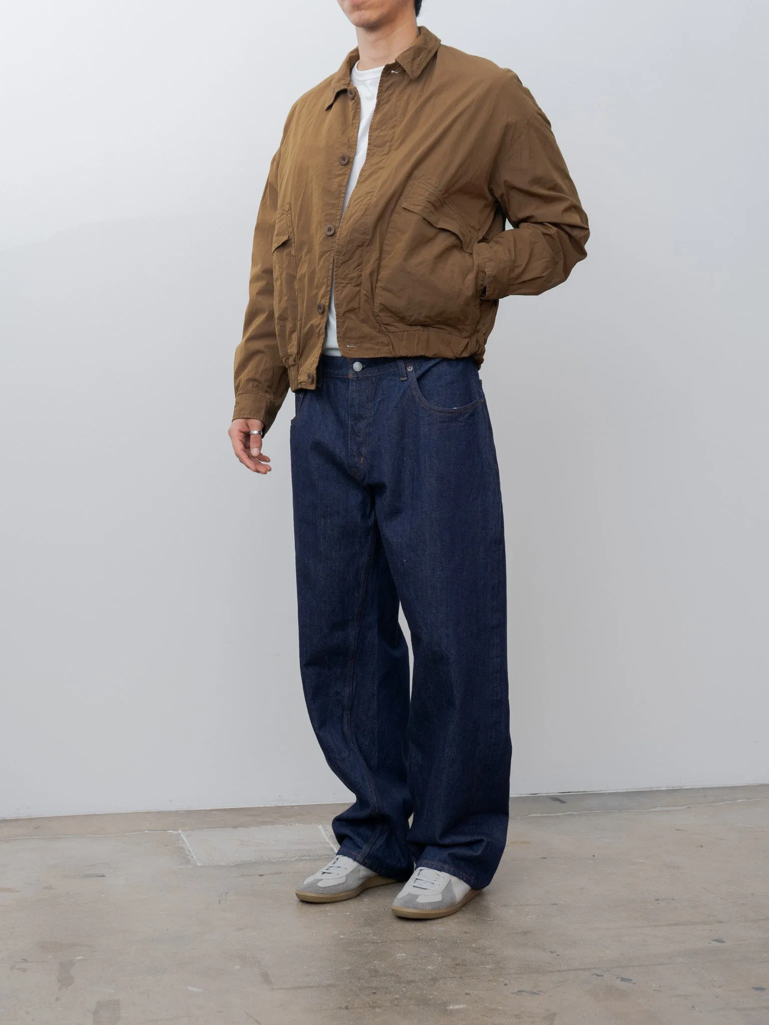 Baggy 5 Pocket Pants - Navy/One Wash sold by Namu Shop product image thumbnail 2