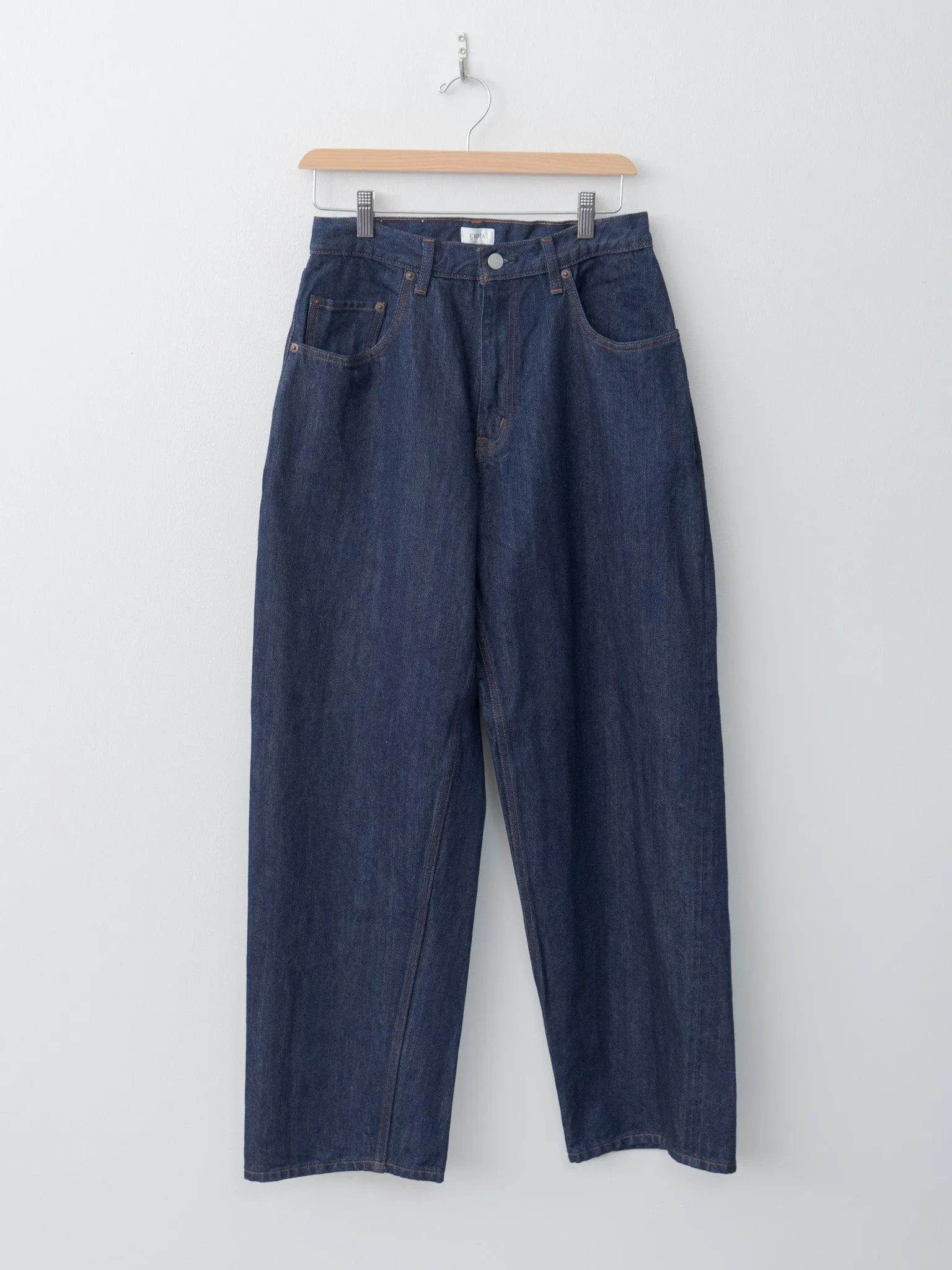 Baggy 5 Pocket Pants - Navy/One Wash sold by Namu Shop