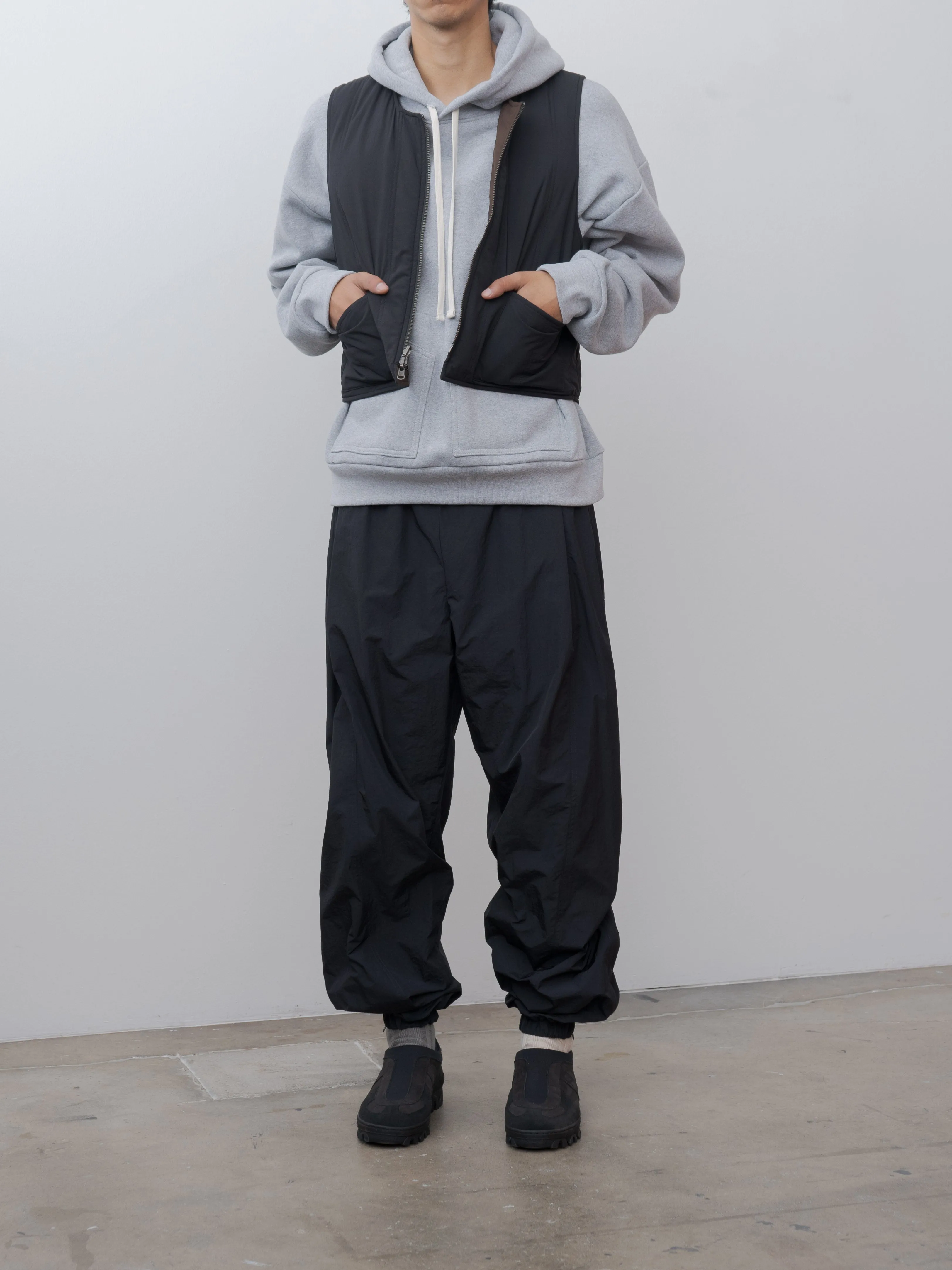 Reversible Ada Vest - Black Brown Quilted Recycled Nylon sold by Namu Shop product image thumbnail 5