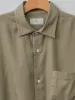 Cotton Cashmere Regular Collar Shirt - Beige sold by Namu Shop