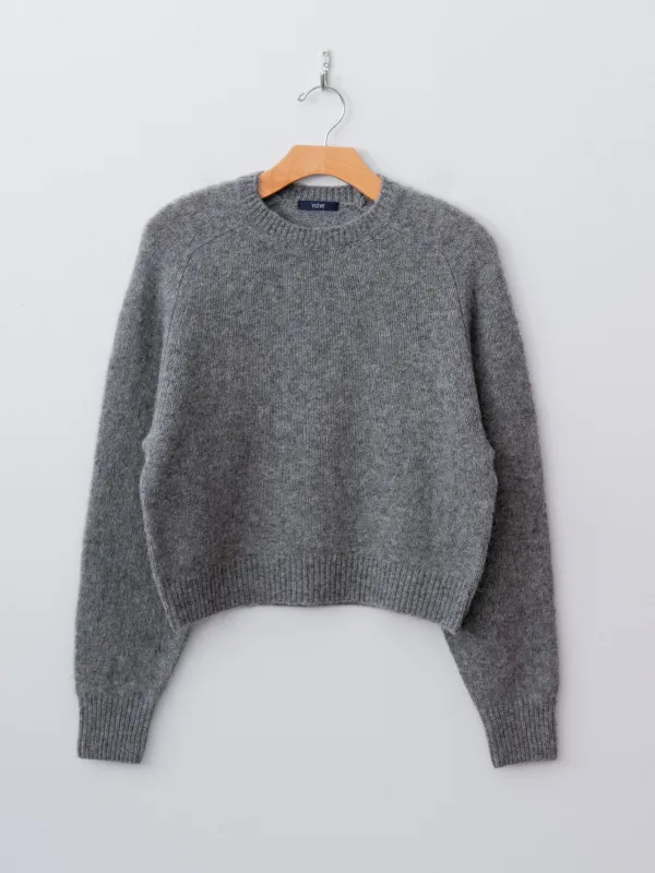 Italian Brushed Wool Pullover Knit - Gray sold by Namu Shop