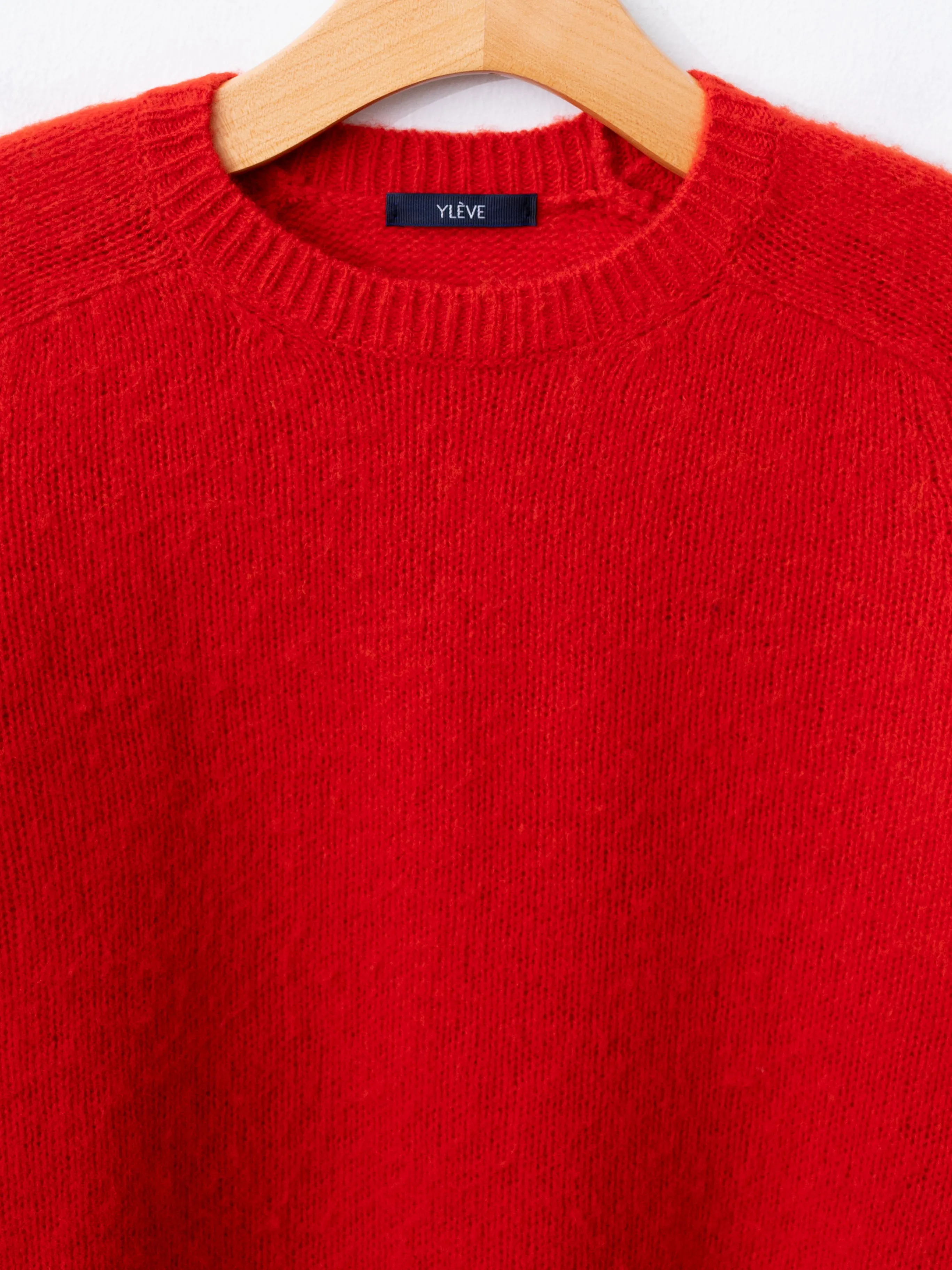 Italian Brushed Wool Pullover Knit - Red sold by Namu Shop product image thumbnail 2