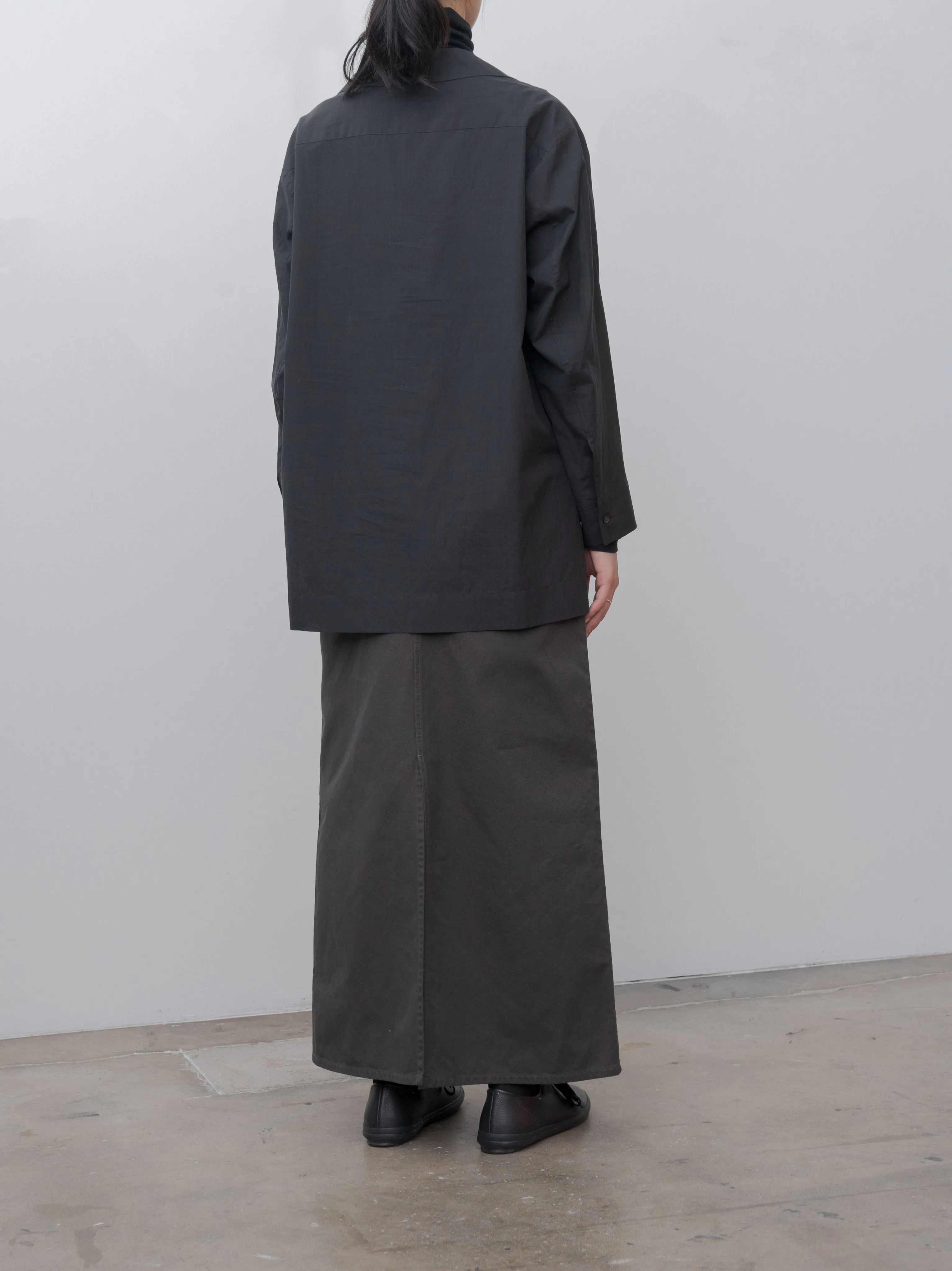 Cotton Lawn Pullover Shirt - Charcoal sold by Namu Shop product image thumbnail 3