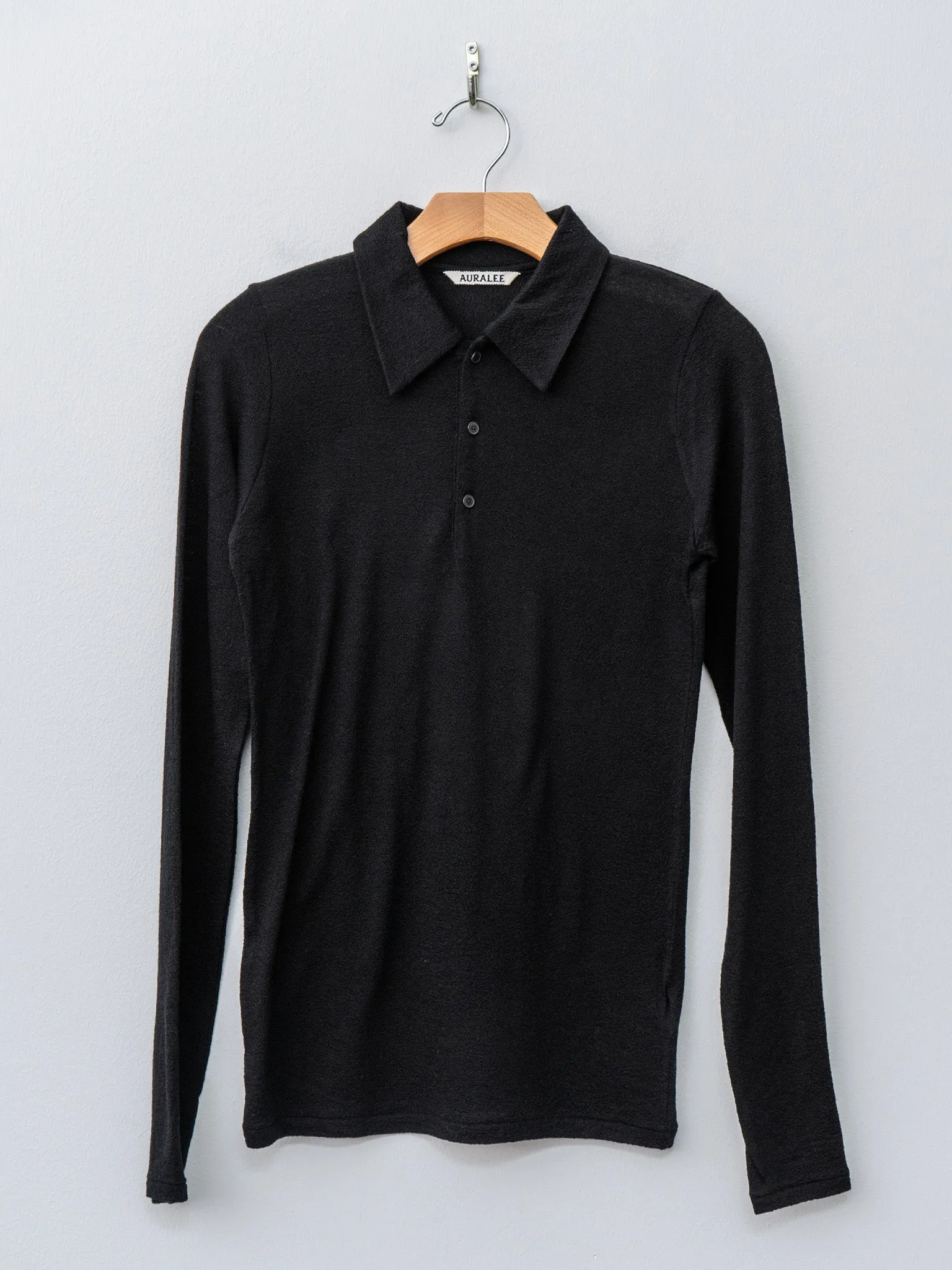 Wool Amunzen Polo - Black sold by Namu Shop