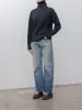 Selvedge Faded Heavy Denim Pants - Faded Indigo sold by Namu Shop