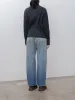 Selvedge Faded Heavy Denim Pants - Faded Indigo sold by Namu Shop
