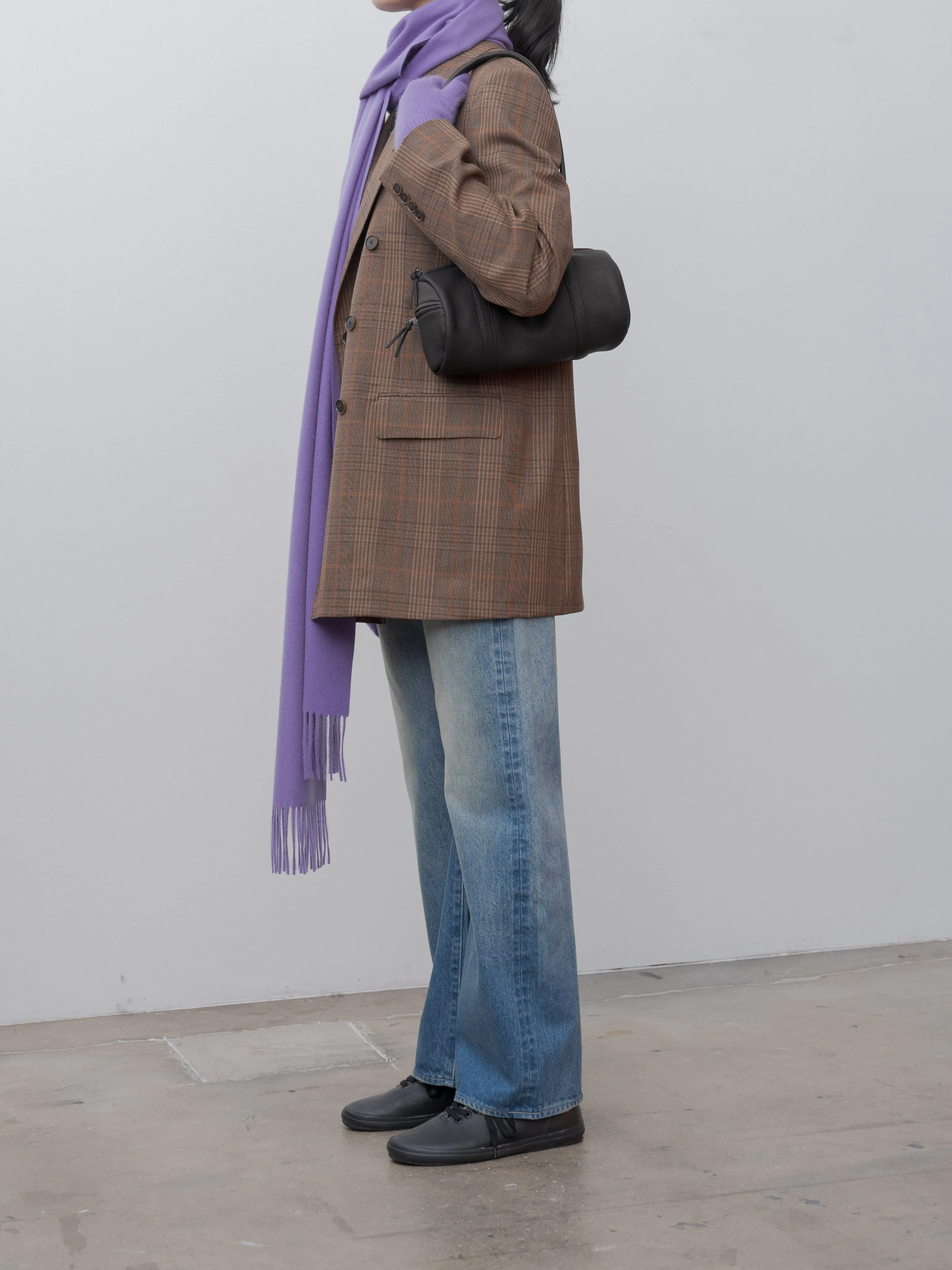 Bluefaced Wool Check Double-Breasted Jacket - Brown Check sold by Namu Shop product image thumbnail 4