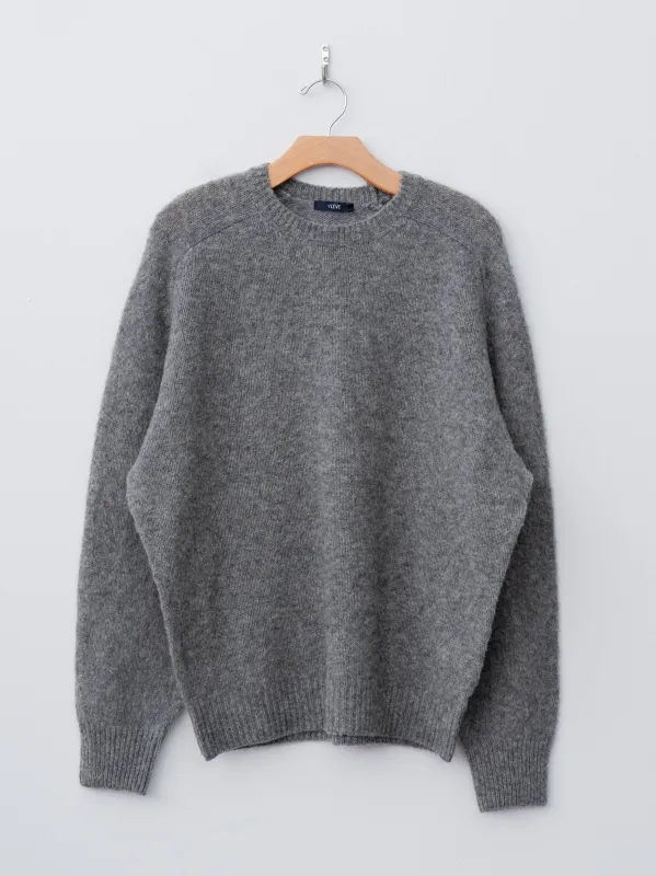 Italian Brushed Wool pullover Knit - Gray sold by Namu Shop
