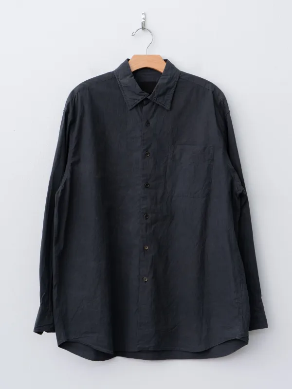 Regular Collar Shirt - Sumi Ink made by Yoko Sakamoto