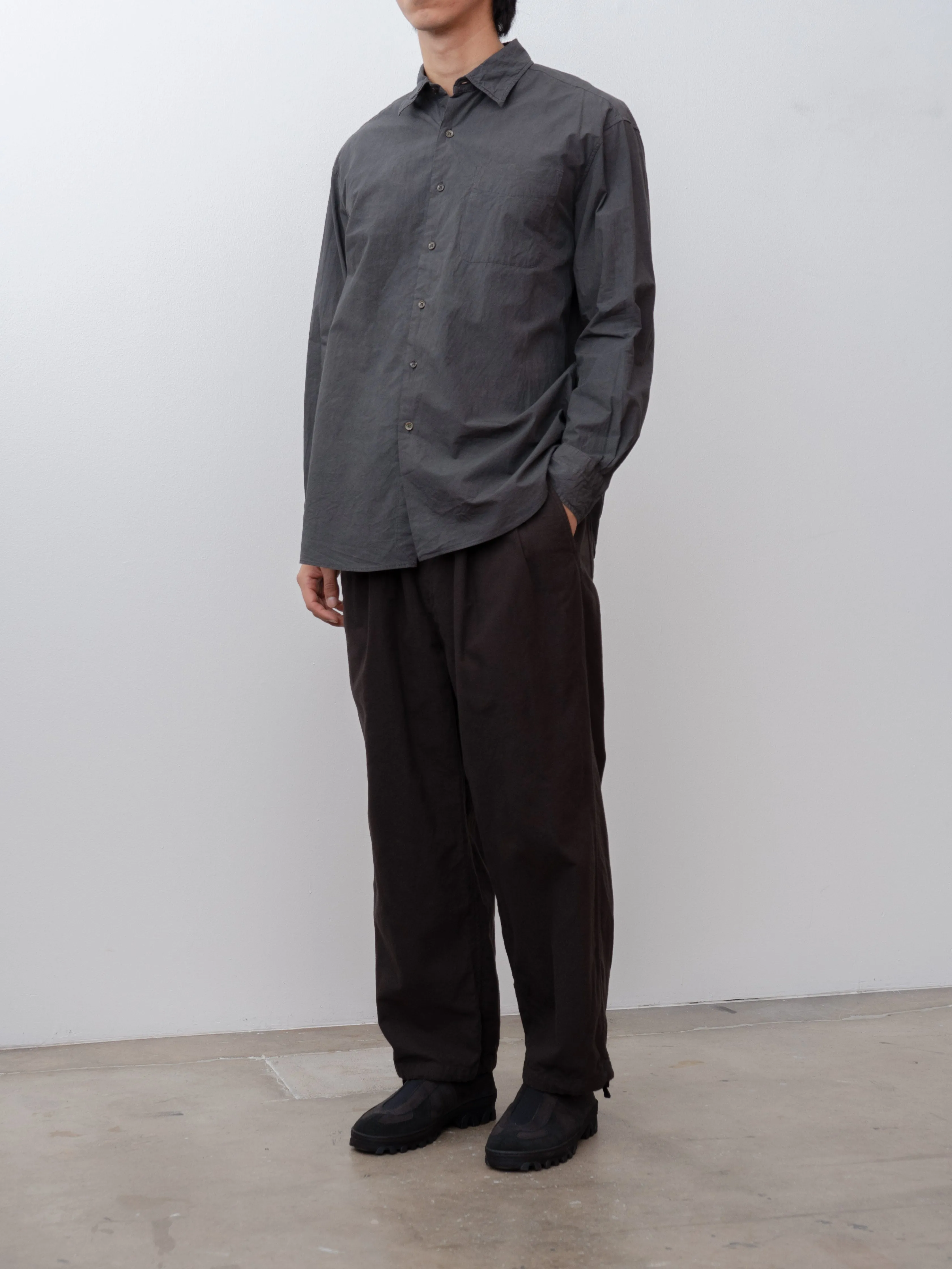 Regular Collar Shirt - Sumi Ink sold by Namu Shop product image thumbnail 3