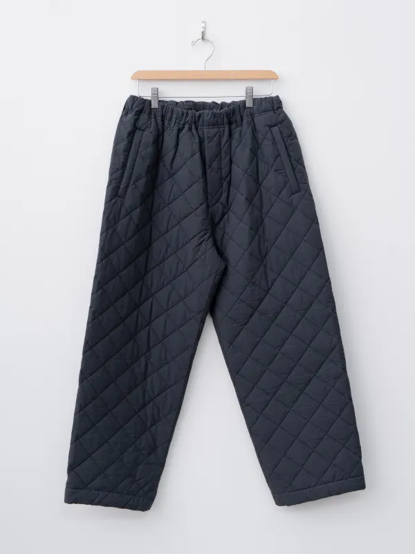 Quilting Wide Pants - Navy sold by Namu Shop