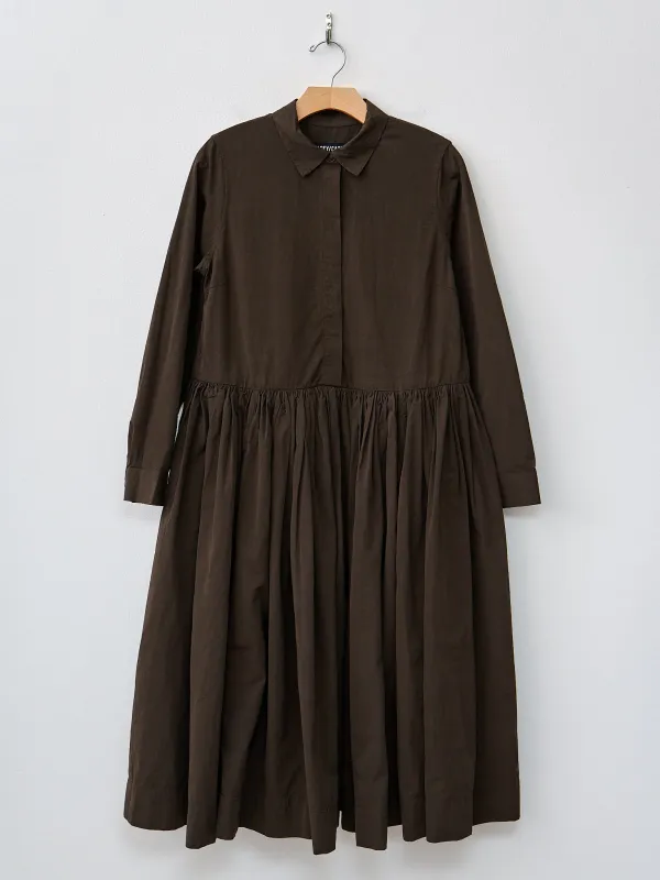 Helayane Rouche Dress - Dark Brown made by Casey Casey