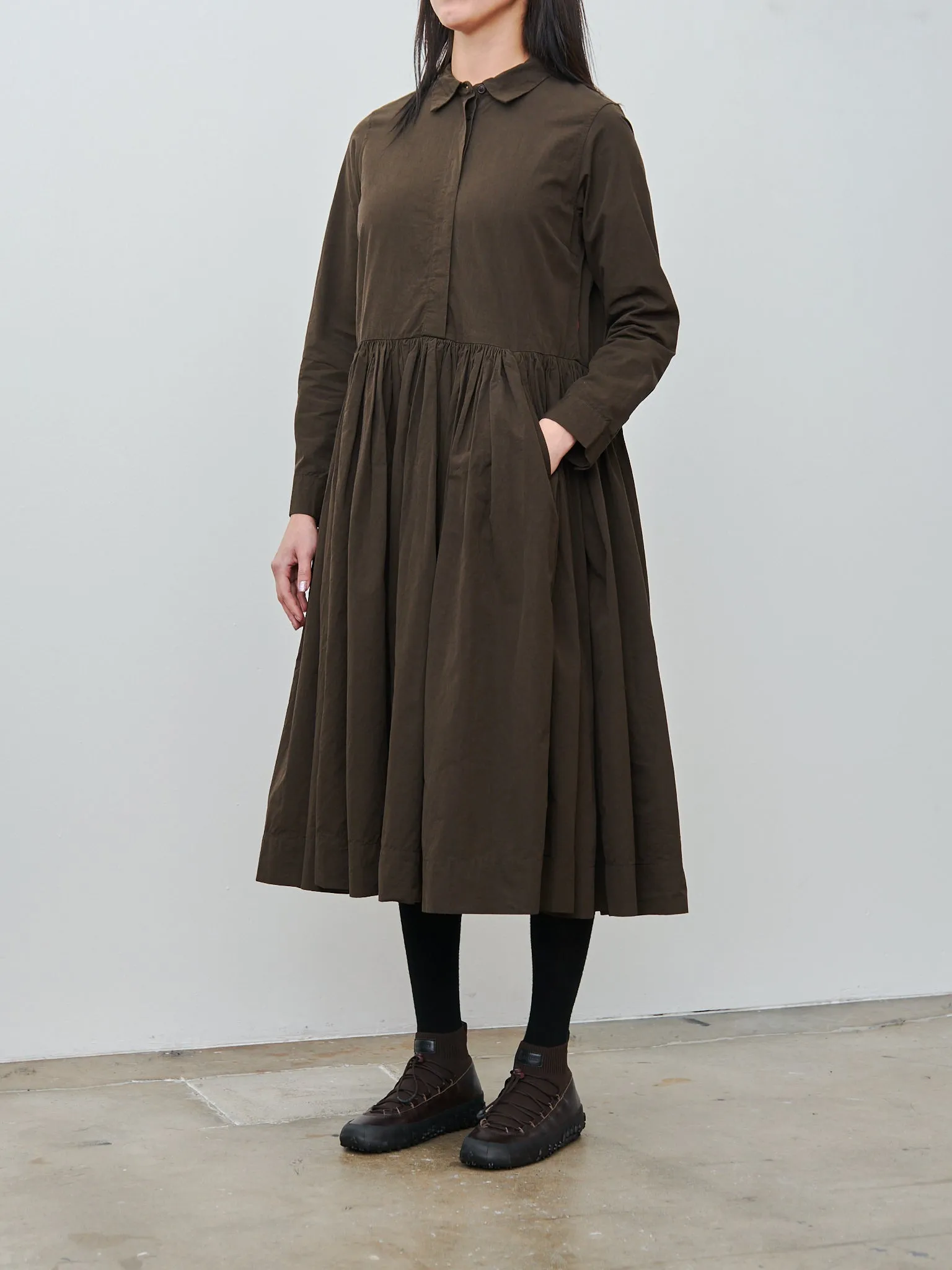 Helayane Rouche Dress - Dark Brown sold by Namu Shop product image thumbnail 2